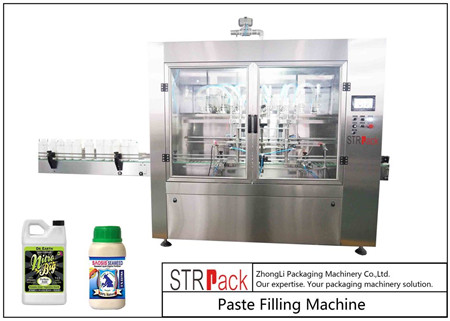 Linea di produzione automatica del materiale da otturazione liquido dell'acqua minerale del concentrato di pomodoro dell'olio di latte dell'acqua