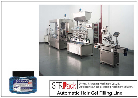Riempitrice / linea di riempimento del lubrificante monoblocco per tappatura per olio motore 600-1250ML